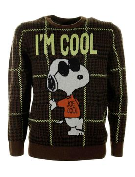 Maglia Girocollo Snoopy A Quadri