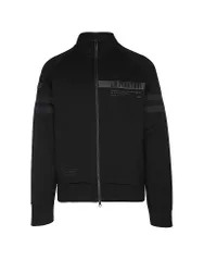 Sudadera con cremallera negro L