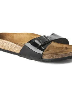 Sandales étroites Madrid Birko-flor Enameled Black EU 38 Homme