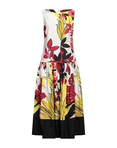 Midi-Kleid Damen Weiß 32 Damen - SARA ROKA - FashionsVida