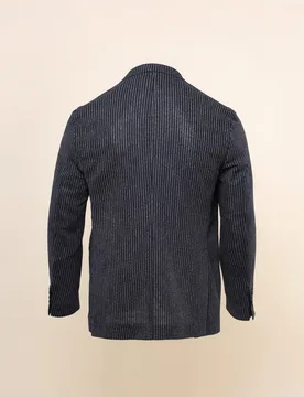 Americana de hombre regular liso en azul oscuro - Wickett Jones - FashionsVida