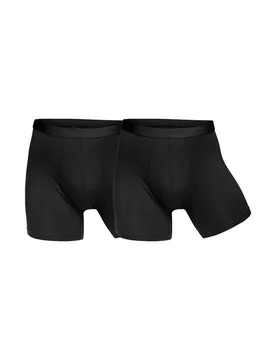 Eco Vero Mens Boxer 2 Pack - Black Cotton - Size X-Large - Panos Emporio - FashionsVida