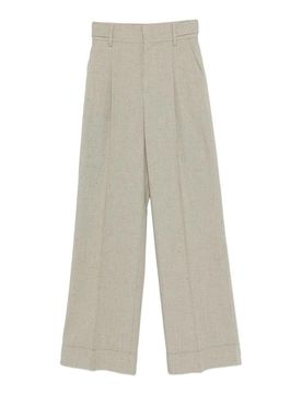 Pantaloni In Lino E Viscosa