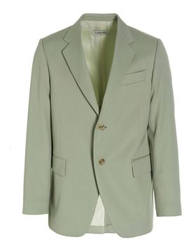 Giacca blazer monopetto in lana