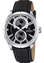 F16573-3 Mens Multifunction Watch - Silver - One Size