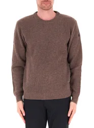 Maglione misto lana MARRONE S