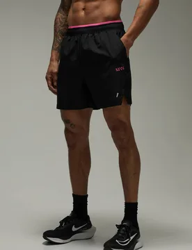 Herren Herren Active Perforierte 13cm Neon Shorts Black Größe Small - boohooMAN - FashionsVida