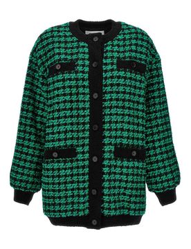 M.S.G.M. Cardigan in tweed