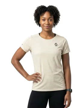 Maglietta A Maniche Corte Endurance Lt Cotton White L - Scott - FashionsVida