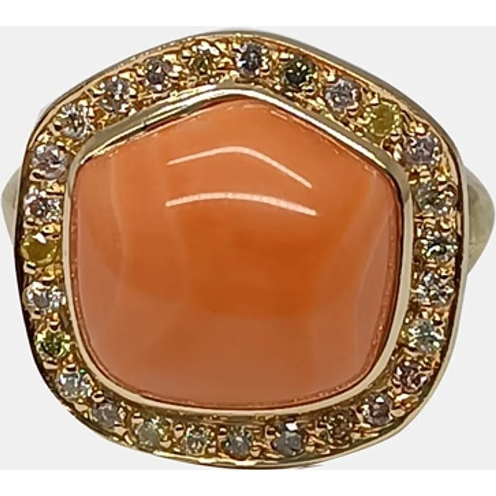 Anillo de oro, diamantes y - Romo - FashionsVida