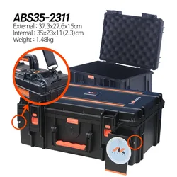 ALIKAN ABS35-2311 37.3x27.6x15cm Alikan Waterproof Hard Case Waterproof Carrier Military Case Equipment Protection Case