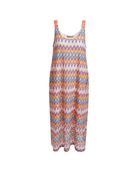 Midikleid orange M damen