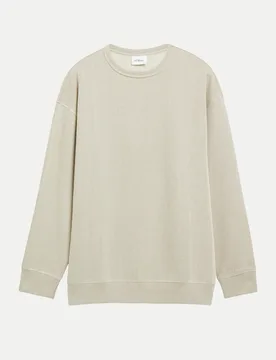 RED LABEL Basic Sweatshirt Beige XXL - S. Oliver - FashionsVida