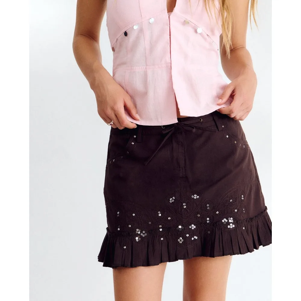 Brownie - Falda corta con espejos - Brownie - FashionsVida