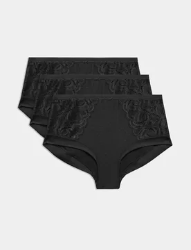 Pk Amelia Lace High Rise Shorts Black female - M&S - FashionsVida