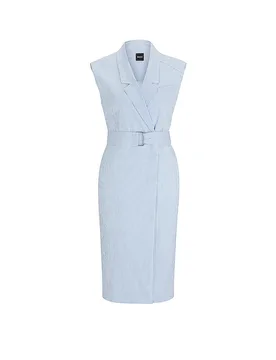 Boss Midikleid DRUPE azzurro 36 - BOSS - FashionsVida