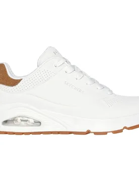 Baskets Street™ Uno Suited On Air® White Durabuck / Chestnut Suede / Mesh EU 41 1/2 - Skechers - FashionsVida