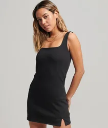 Superdry Damen Tech Kleid Schwarz - Größe: 36