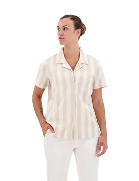 Camicia A Maniche Corte Camp Mona Sahara Khaki L - Dockers - FashionsVida