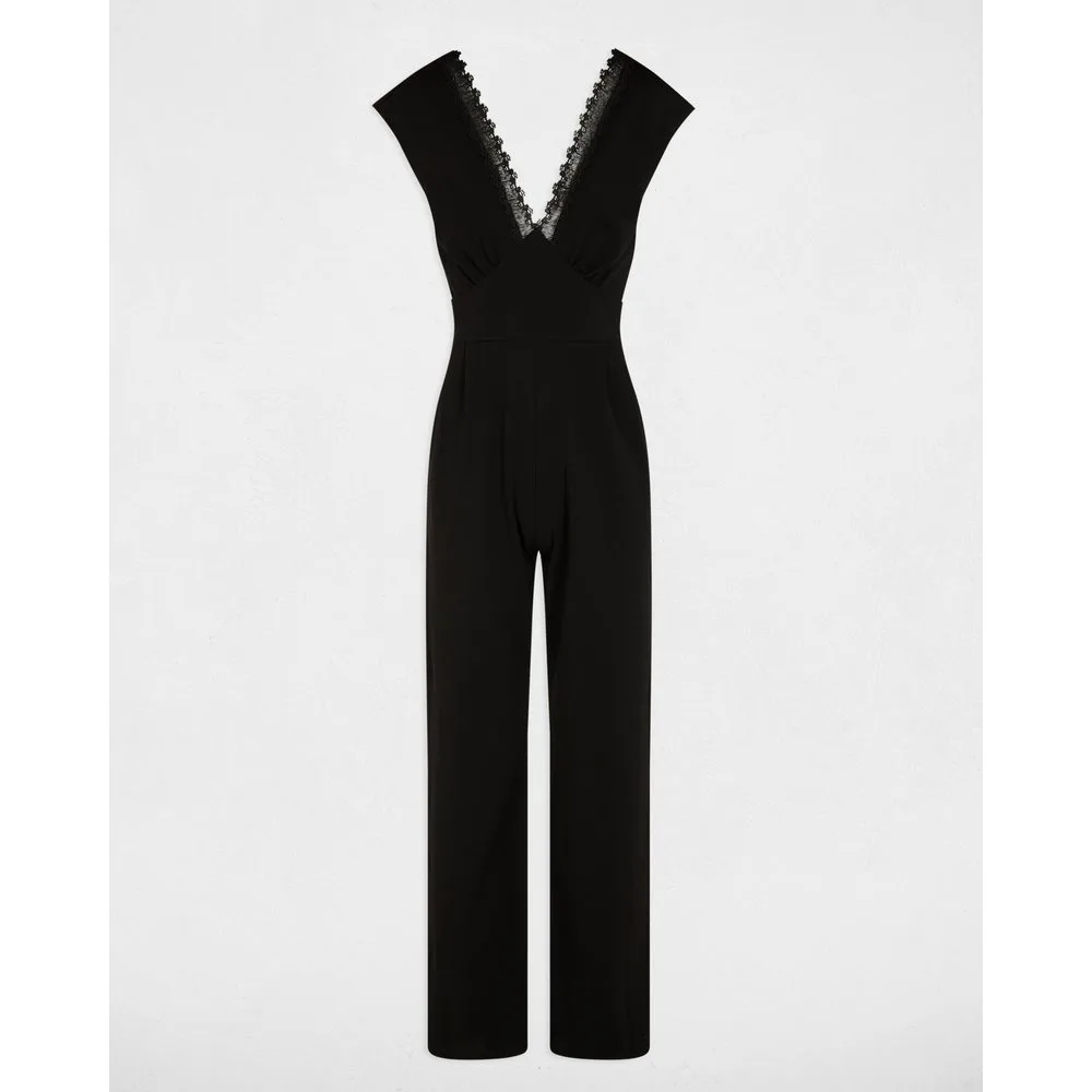 Mono de mujer de encaje con escote pico - Morgan - FashionsVida
