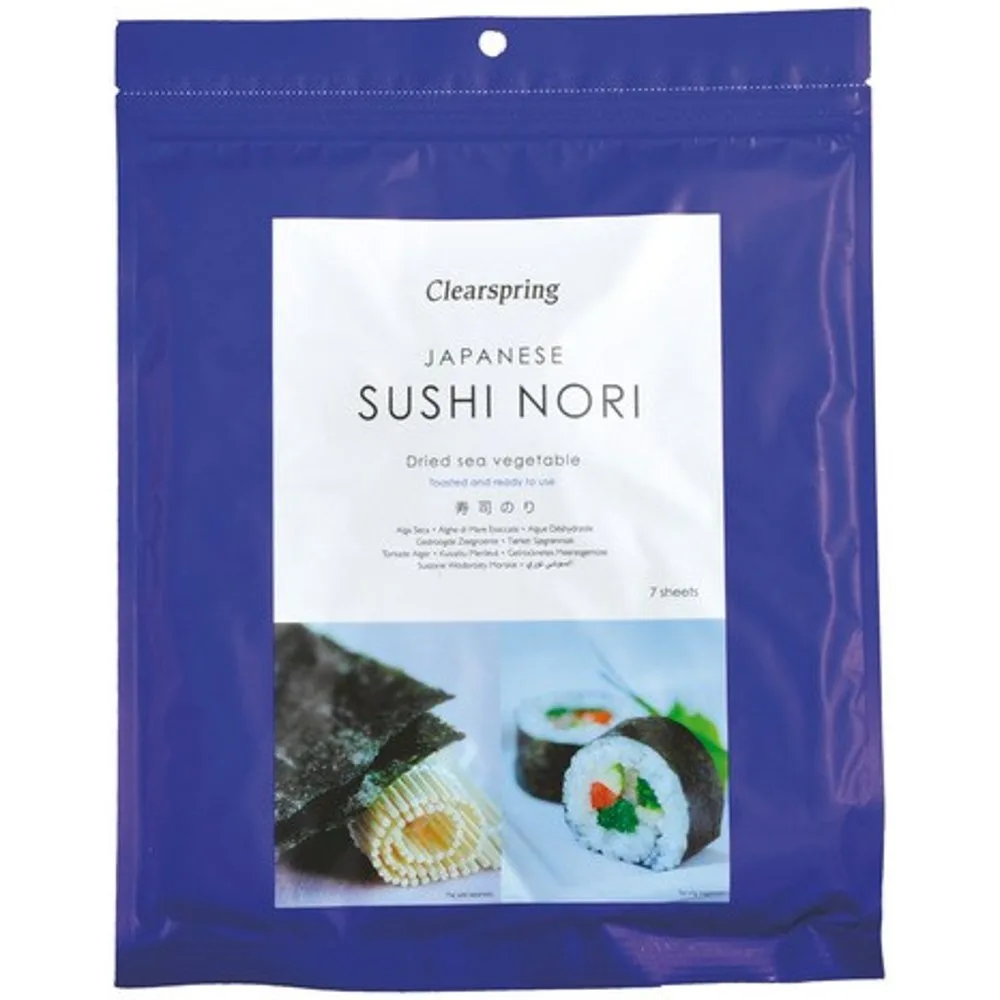 Alga japonesa Nori especial Sushi - Clearspring - FashionsVida