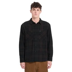 Camicia A Maniche Lunghe Hunkstone Cacao S