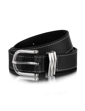 Ceinture lisse bijoux Noir noir 100cm