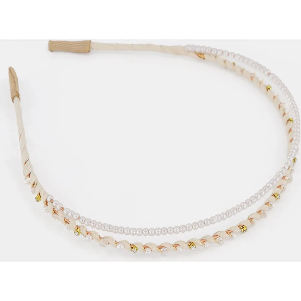 Diadema Fina Forrada en Tejido - Pressume - FashionsVida