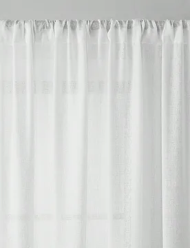 Pieza Cortina elegante semitransparente de unicolor, hecha de textura de lino, diseño de bolsillo para barra, adecuada para la decoración del hogar - Shein - FashionsVida