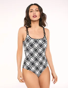 Bañador de mujer edna basico foam copa b tirante regulabl - Red Point - FashionsVida