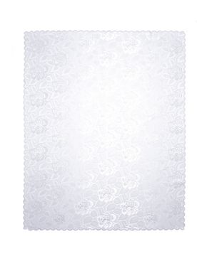 Jacquard-Tischdecke "Jasmin" weiss