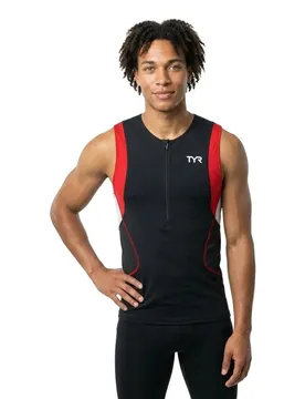 Maglia Da Triathlon Senza Maniche Competitor Top Red