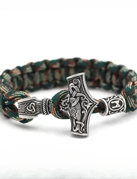 Vintage 8 Inch Men's Nordic Norse Viking Thors Mjolnir Hammer Cuff Bracelet Chain Jewelry - Aliexpress - FashionsVida