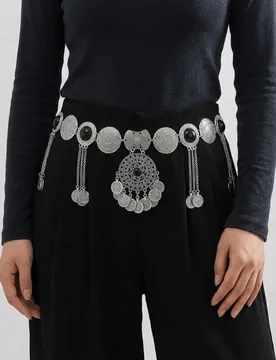 Retro Pendant Tassel Belly Chain Adjustable Bohemian Style Ethnic Style Belt Jewelry Long Body Chain Girls - Aliexpress - FashionsVida