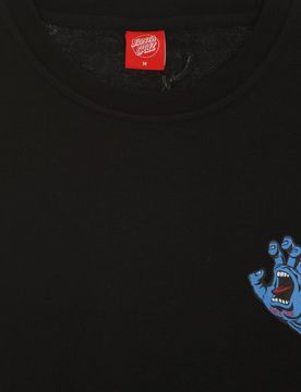 Felpa Girocollo Uomo Screaming Hand Chest Crew Black