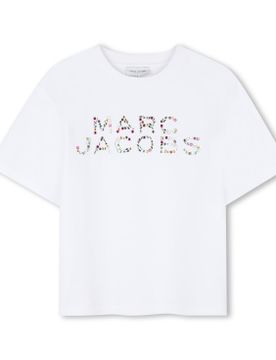 Para niña. W60746 Camiseta cuello redondo (8Y= 126cm), Casual, Algodón, Manga corta, moda infantil