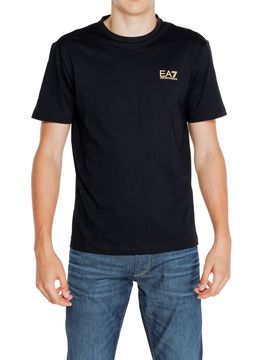 Ea7 Herren T-Shirt Schwarz 475445