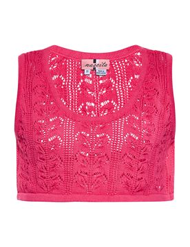 Swirly Top de punto rosa
