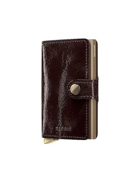 Geldbörse - Miniwallet Premium Naplak mahogany braun damen