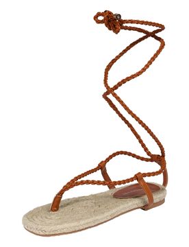 Warehouse Sandalias de dedo camelo