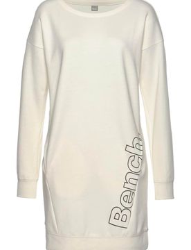 BENCH Vestido ecru / negro
