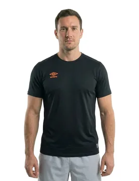T-shirt à Manches Courtes Silo Training Black / Turmeric XL - Umbro - FashionsVida