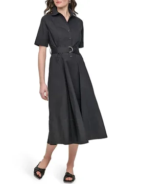 Robe à Manches Courtes Dw9500594 Black S - DKNY - FashionsVida