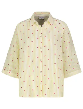 S/M Damen, Bluse kurzarm female - S/M - FashionsVida