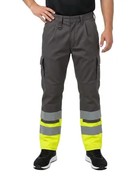 Pantalon De Travail Safe Compete 12379 Anthracite / Hi-Vis Yellow 58 - MASCOT - FashionsVida