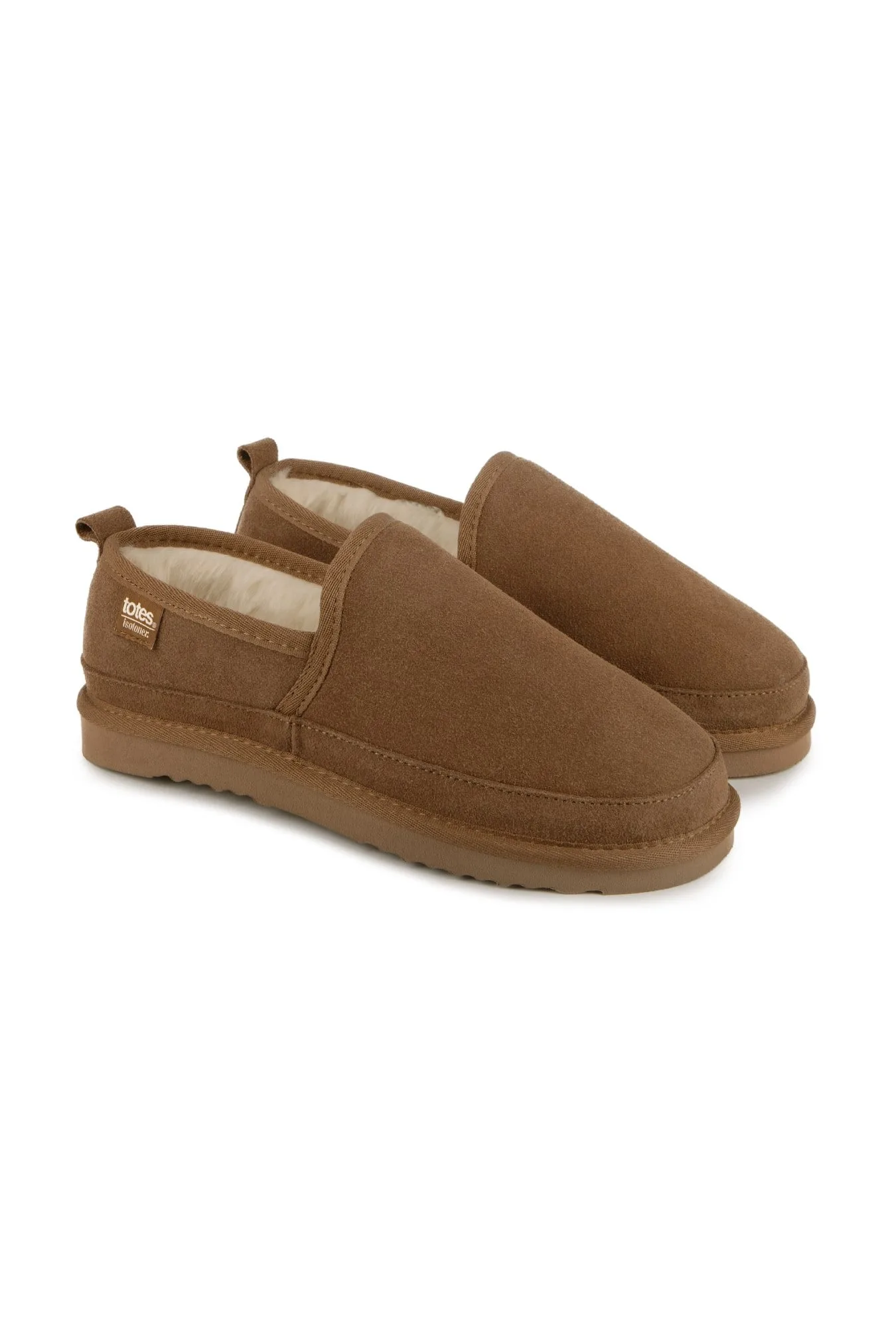 Totes Mens Real Suede Full Back Slipper - - Size: 9 - Isotoner - FashionsVida