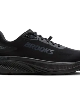 GHOST 18 GTX Herren Black/Black/Ebony Gr. 46,5 Weite D (normal) - Brooks - FashionsVida