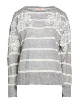 TWINSET Pullover Damen Grau L Damen