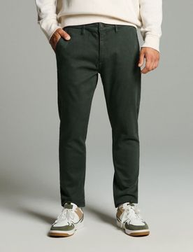 Jeans slim fit - verde polveroso