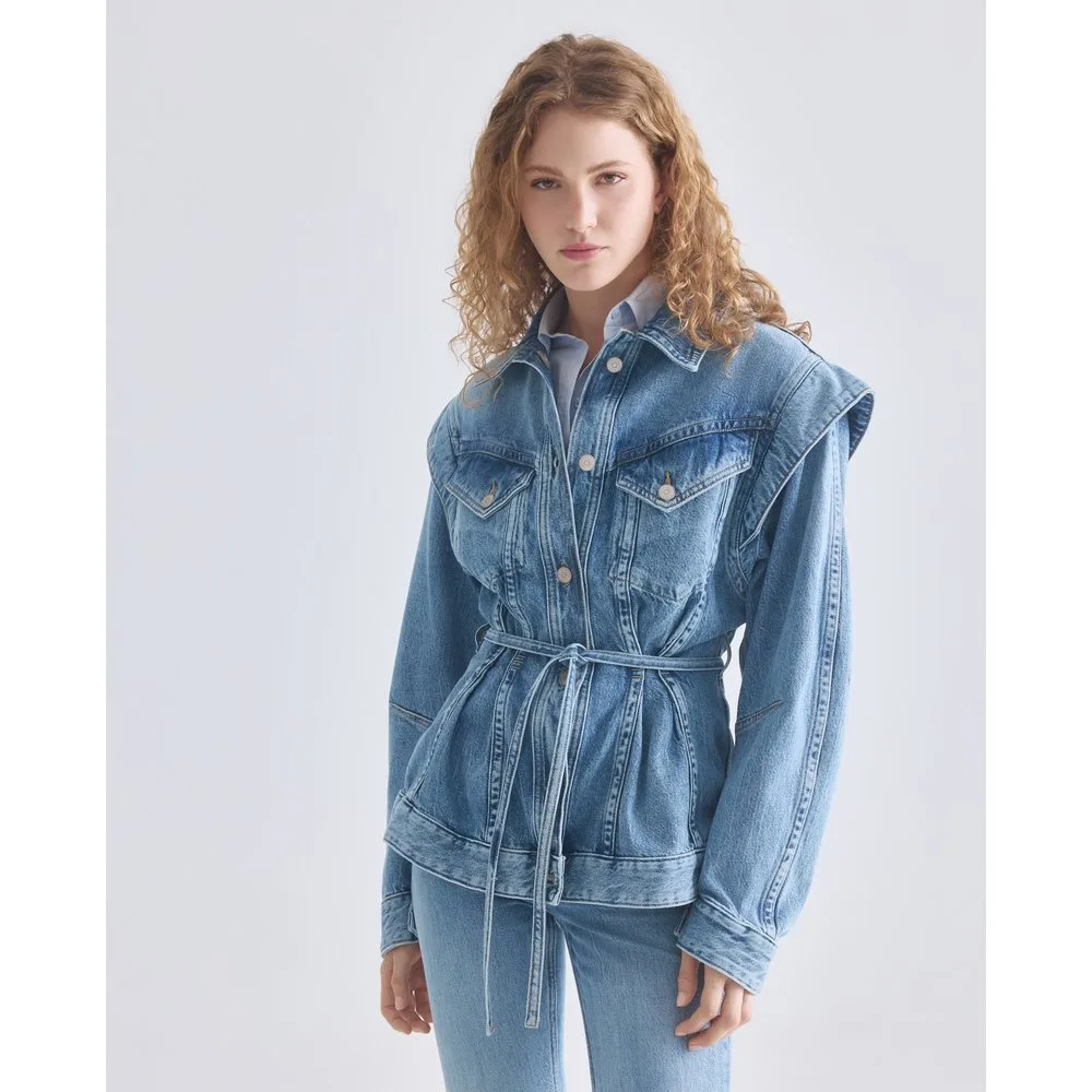 Cazadora denim manga larga - Boss Orange - FashionsVida